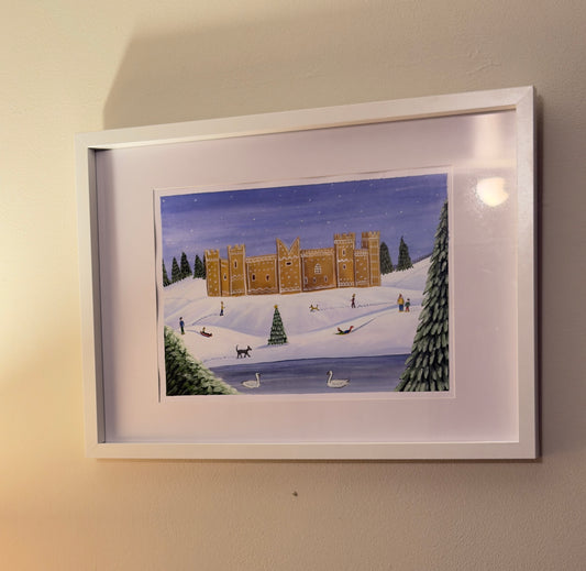Gingerbread Framlingham Castle Print