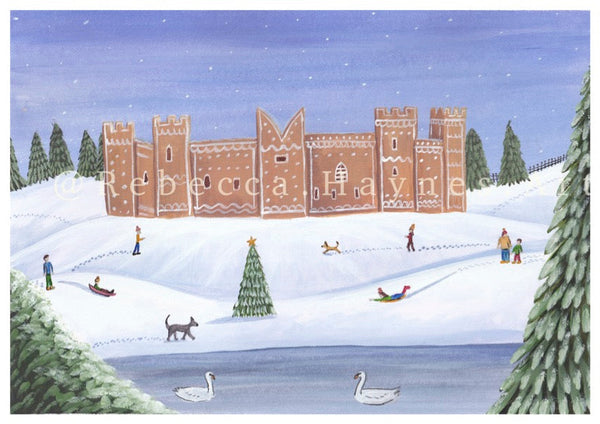 Gingerbread Framlingham Castle Print