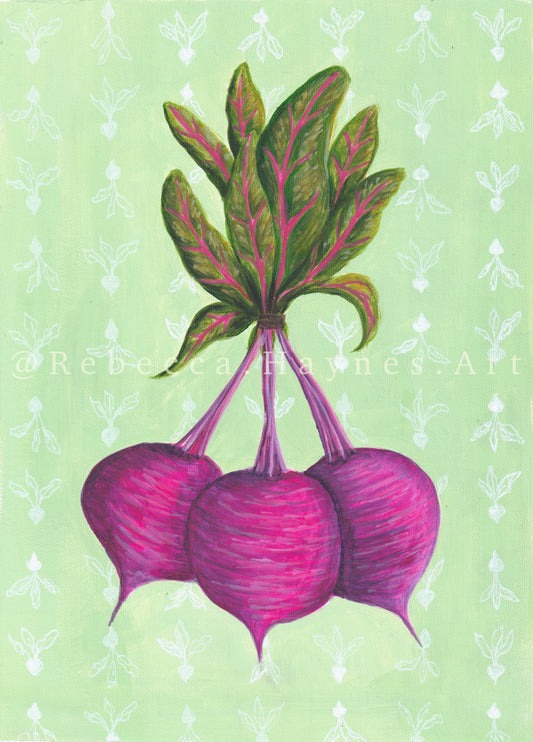 Beetroot - bunch print