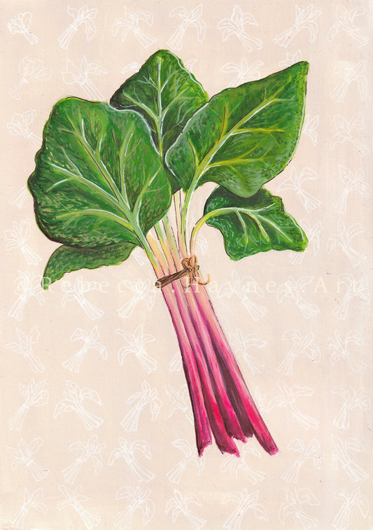 Rhubarb Bunch - Print