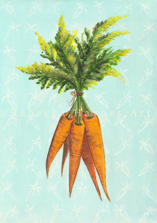 Carrot Bunch - Print