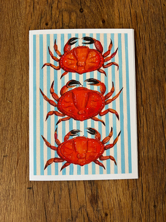 Striped Crab Card