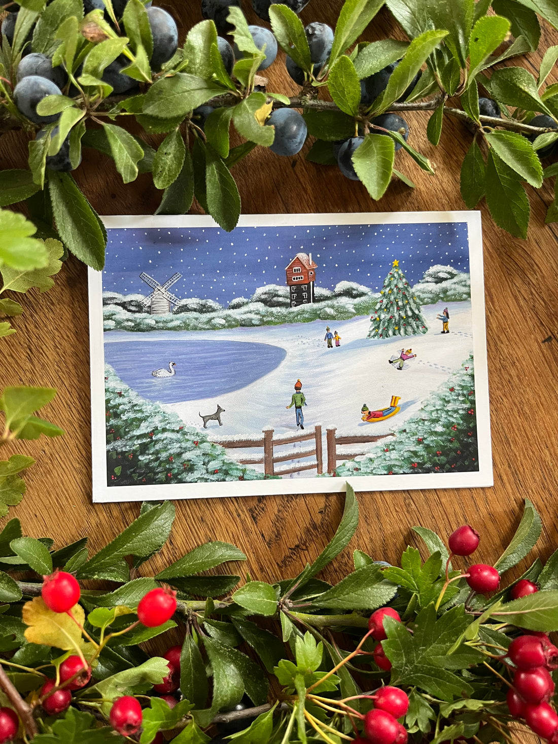 Thorpeness Mere Christmas Card