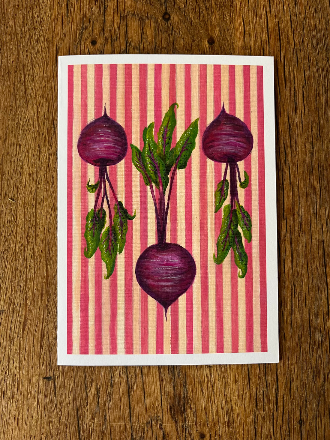 Striped Beetroot Card