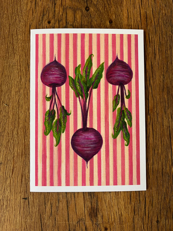 Striped Beetroot Card