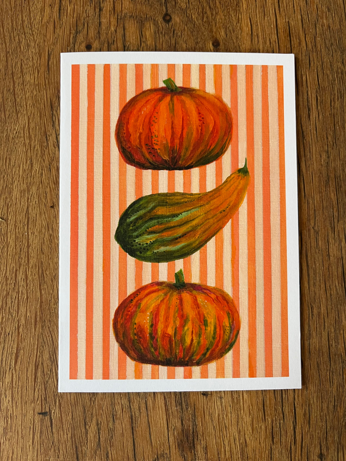 Striped Squash Card