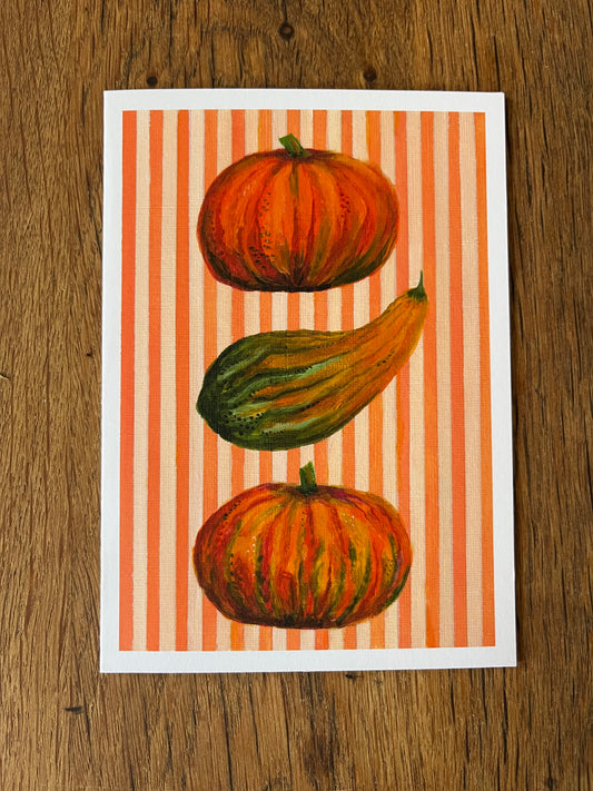 Striped Squash Card