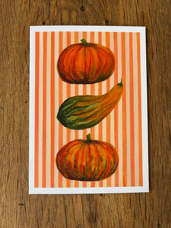 Striped Squash Card
