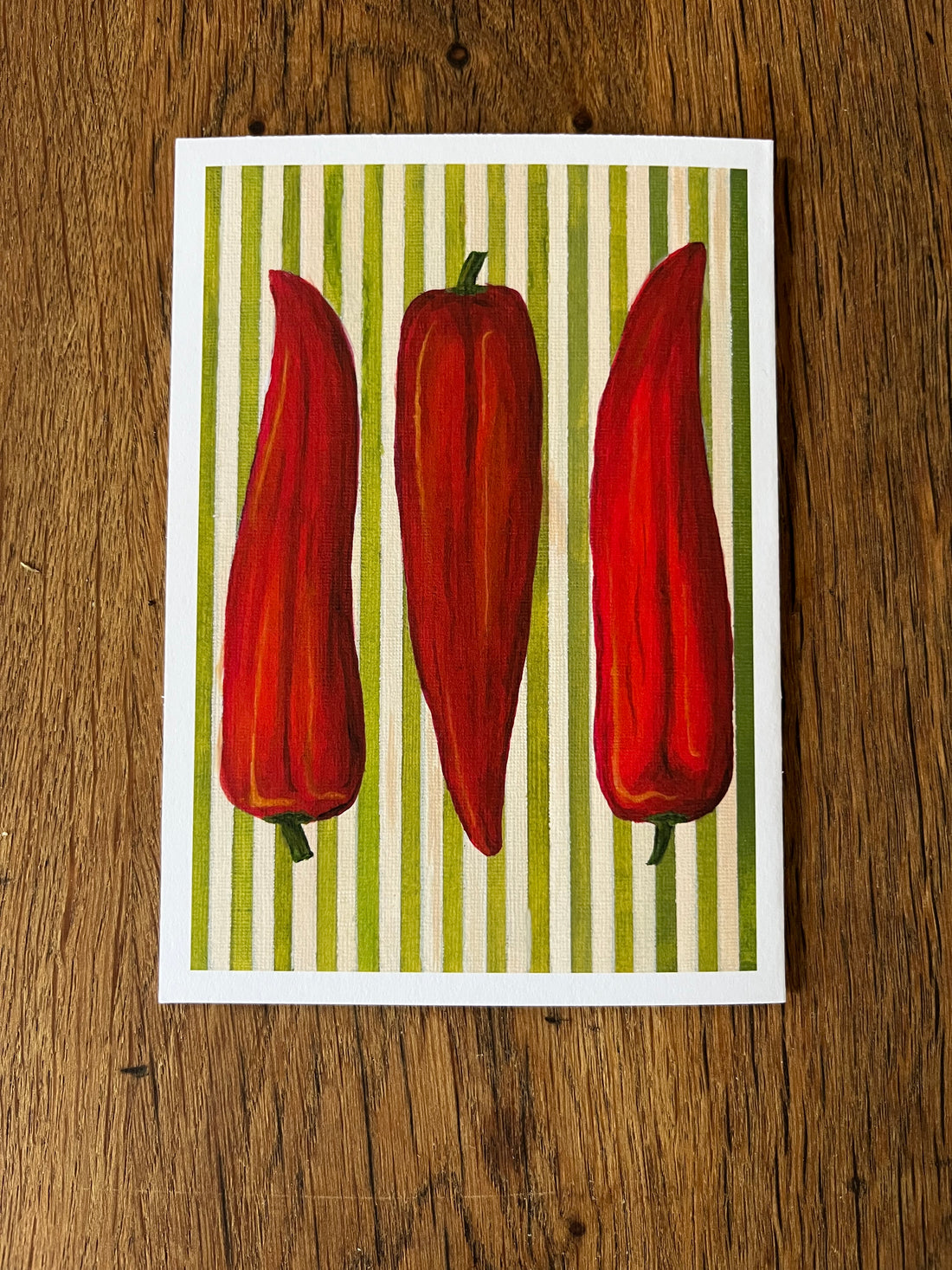 Striped Sweet Pepper Card