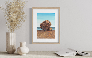 Aldeburgh Scallop Sculpture - Print