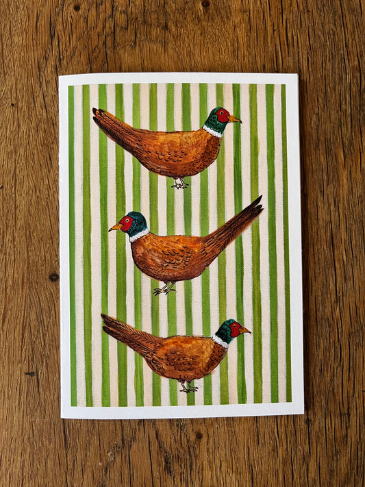 Striped Pheasant Card