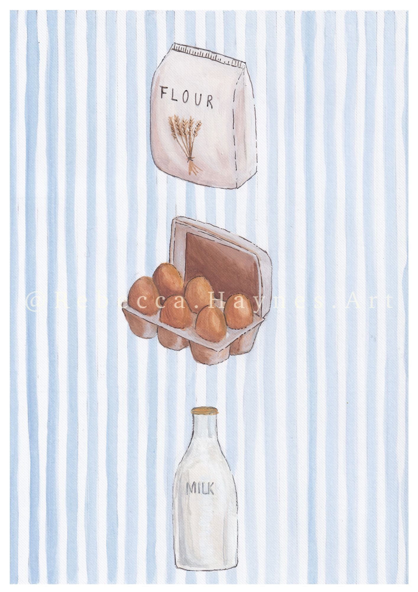 Flour, Eggs and Milk (Print)