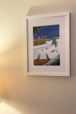 Framlingham Castle Christmas Print