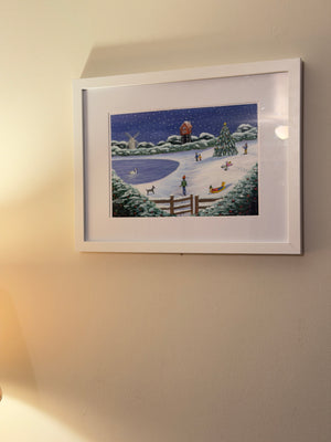 Thorpeness Mere Christmas Print