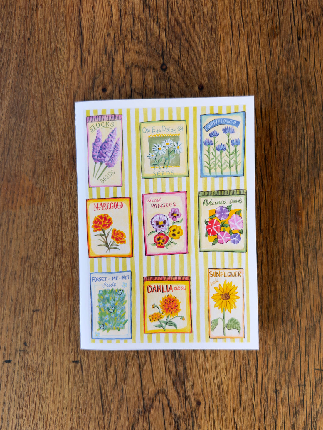 Veg Seed Packets - Card