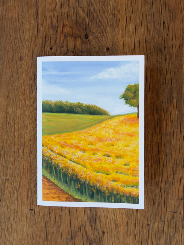 Oilseed Rape Field - Card