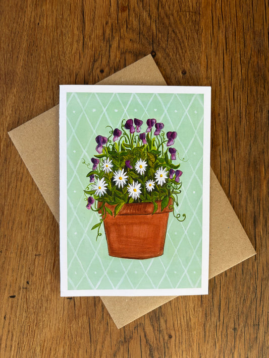 April Birth Flowers - Card