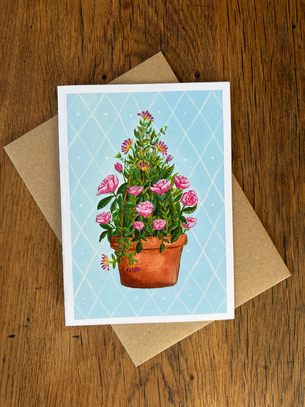 June Birth Flowers - Card