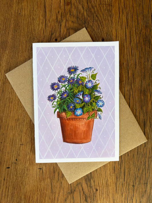 September Birth Flowers - Card
