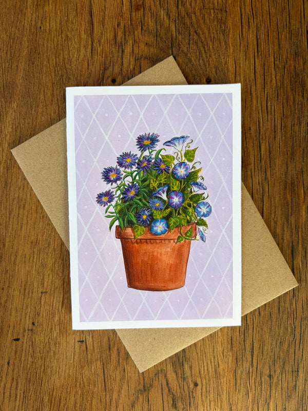 September Birth Flowers - Card