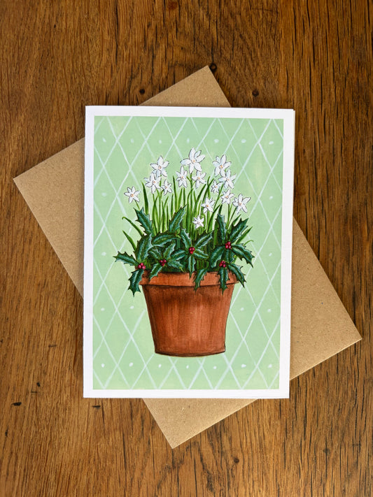 December Birth Flowers - Card
