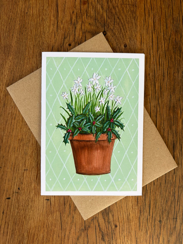 December Birth Flowers - Card