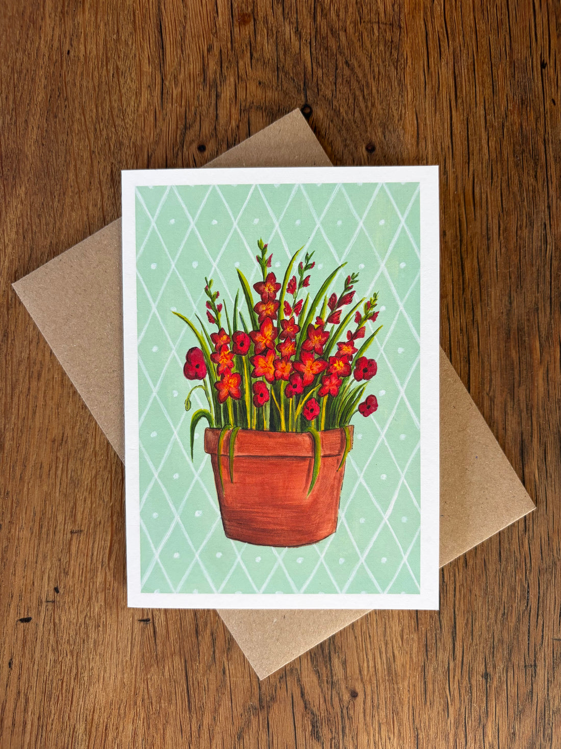 August Birth Flowers - Card