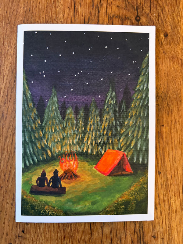 Woodland Camping - Card