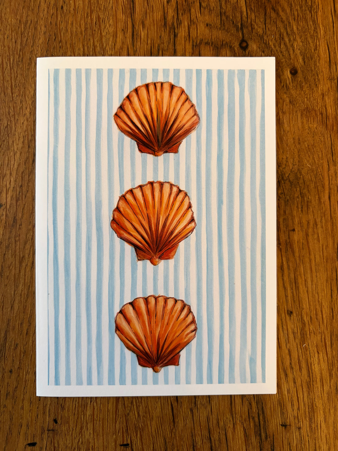 Striped Scallops - Card