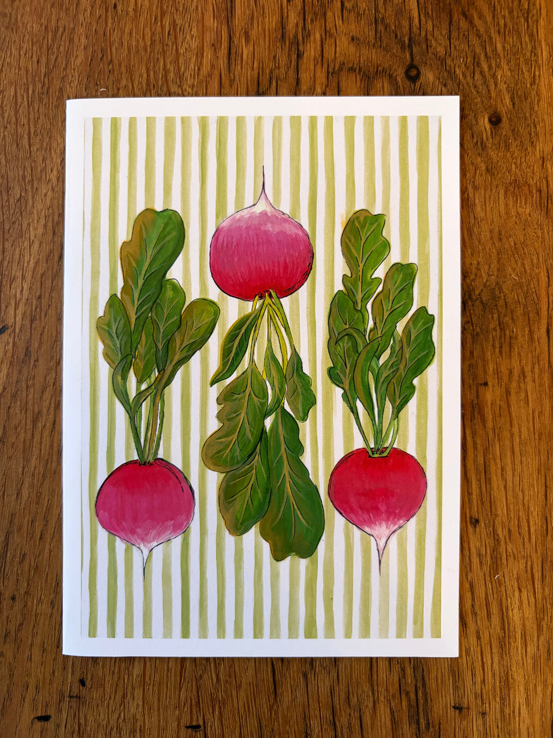 Striped Radishes - Card