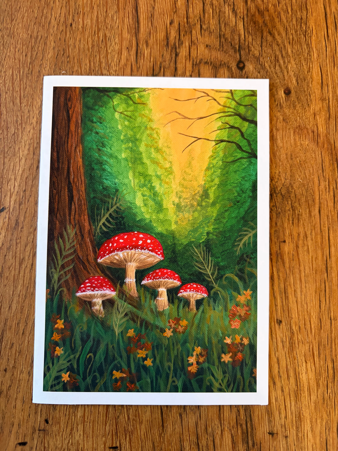 Woodland Mushrooms - Card