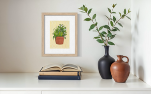 May Birth Flower Pot - Print
