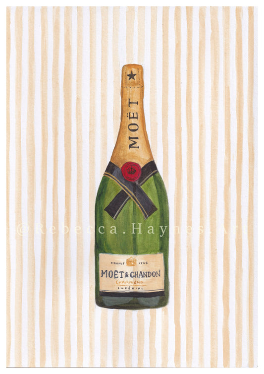 Moet & Chandon Striped (Print)