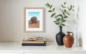 Aldeburgh Scallop Sculpture - Print