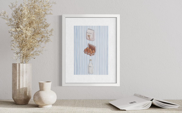 Flour, Eggs and Milk (Print)