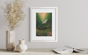 Woodland Barn Owl Print