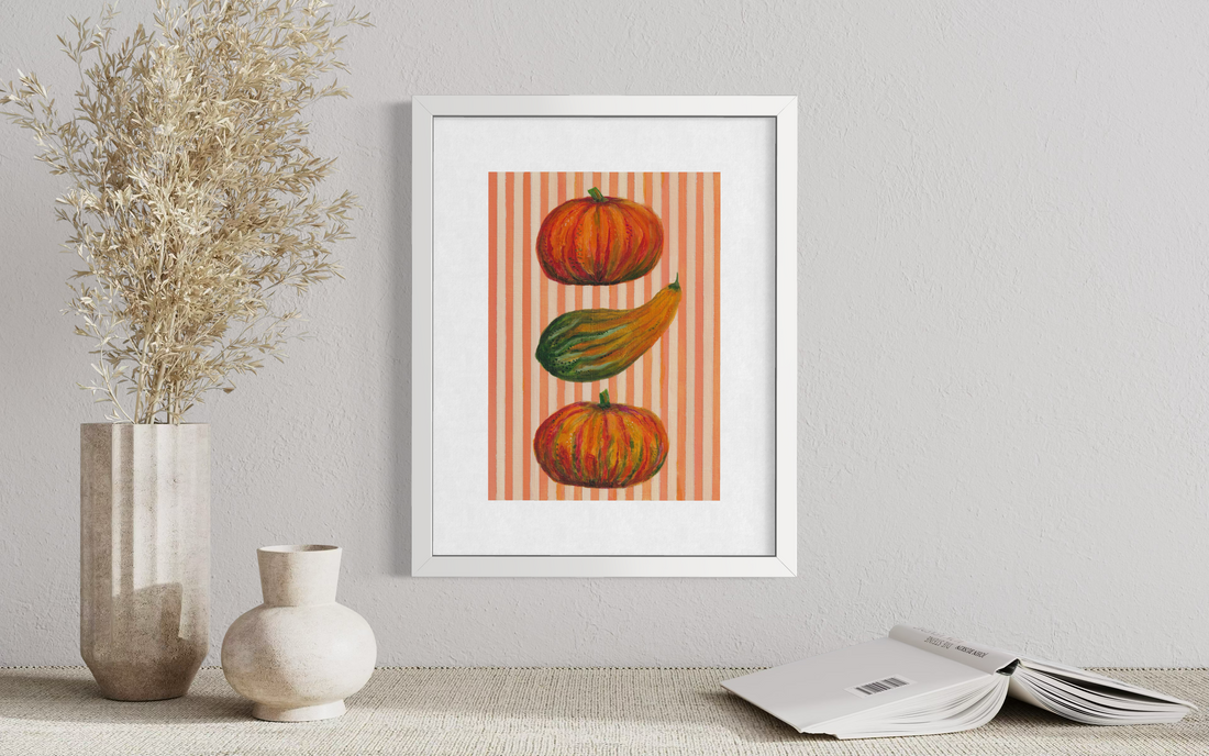 Striped Squash Print