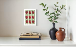 Striped Strawberries Print