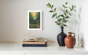 Woodland Barn Owl Print