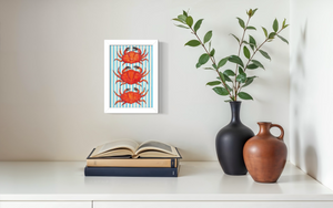 Striped Crabs Print