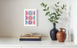 Striped Doughnut Print