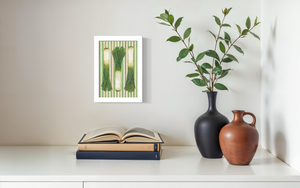 Striped Leeks Print