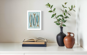 Striped Mackerel Print