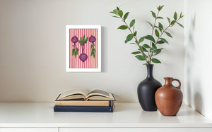 Striped Beetroot Print