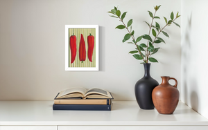Striped Sweet Peppers Print