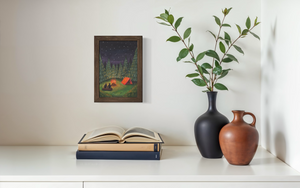 Woodland Camping Print