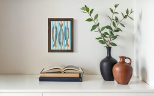 Striped Mackerel Print