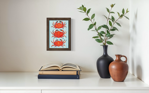Striped Crabs Print