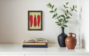 Striped Sweet Peppers Print