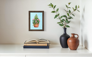 June Birth Flower Pot - Print
